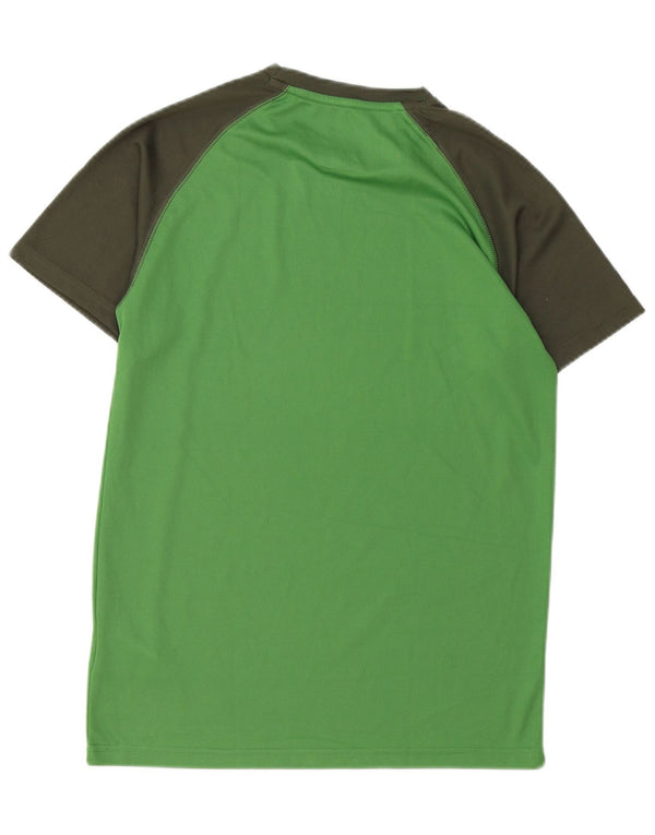 T-shirt IsoCool da uomo Mountain Warehouse Top Small Green Colourblock