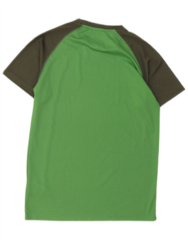 T-shirt IsoCool da uomo Mountain Warehouse Top Small Green Colourblock