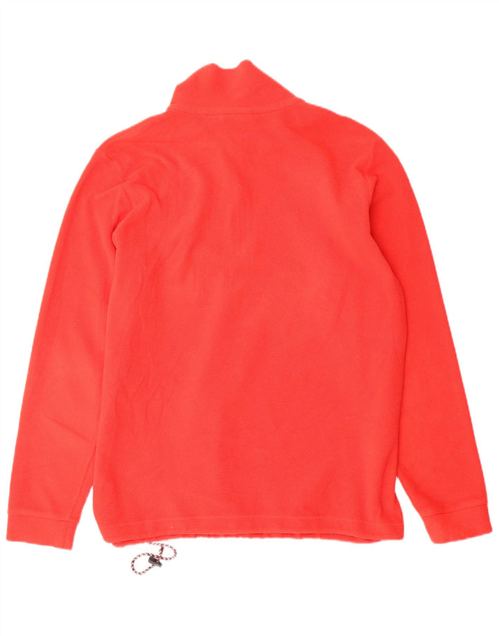 Maglione in pile da uomo LOTTO con zip e collo rosso medio