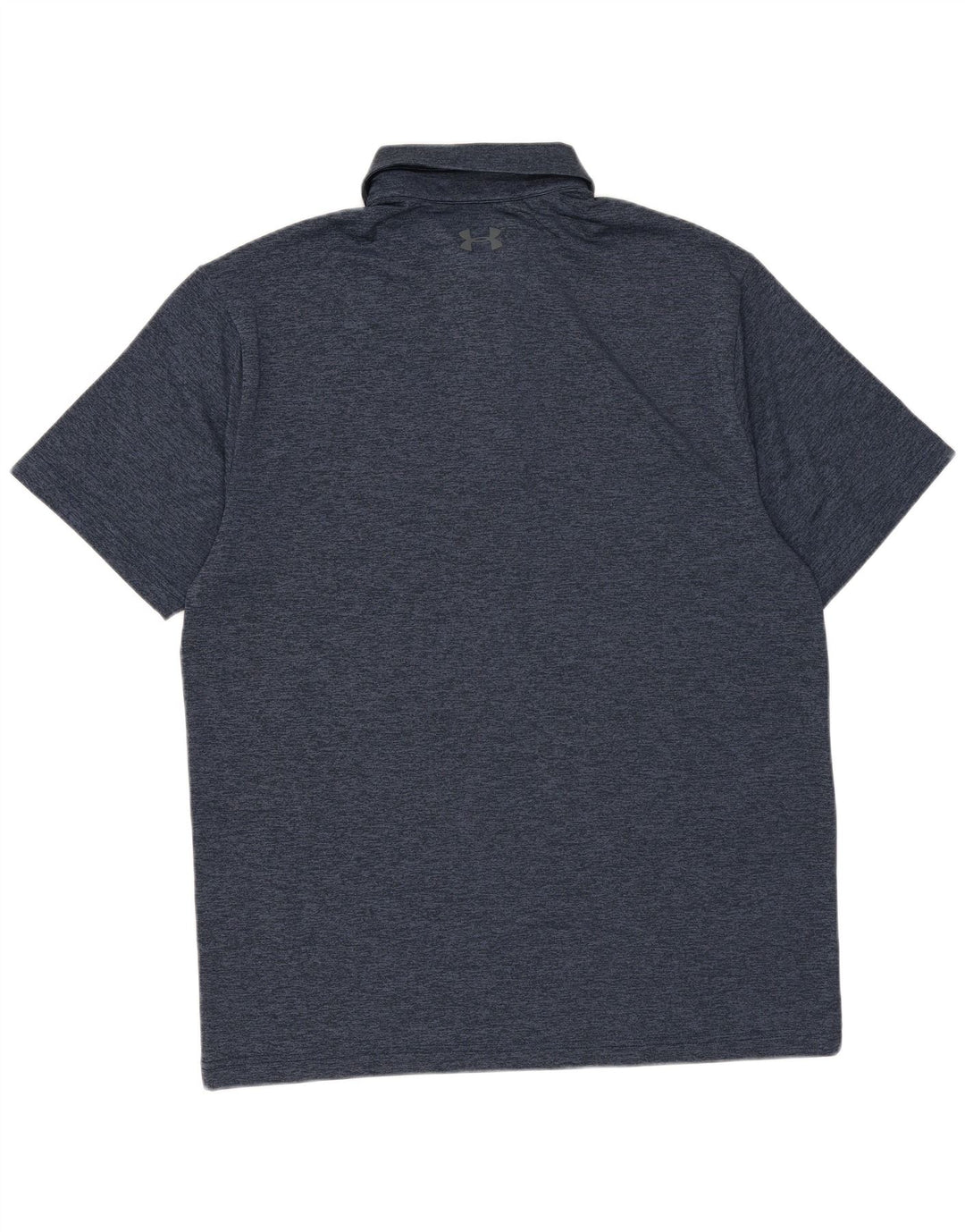 Polo da uomo Under Armour media poliestere screziato blu navy