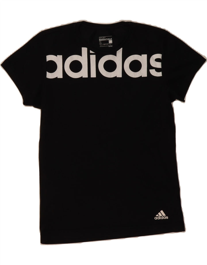 ADIDAS Mens Climalite Graphic T-Shirt Top Small Black Cotton Vintage Adidas and Second-Hand Adidas from Messina Hembry 