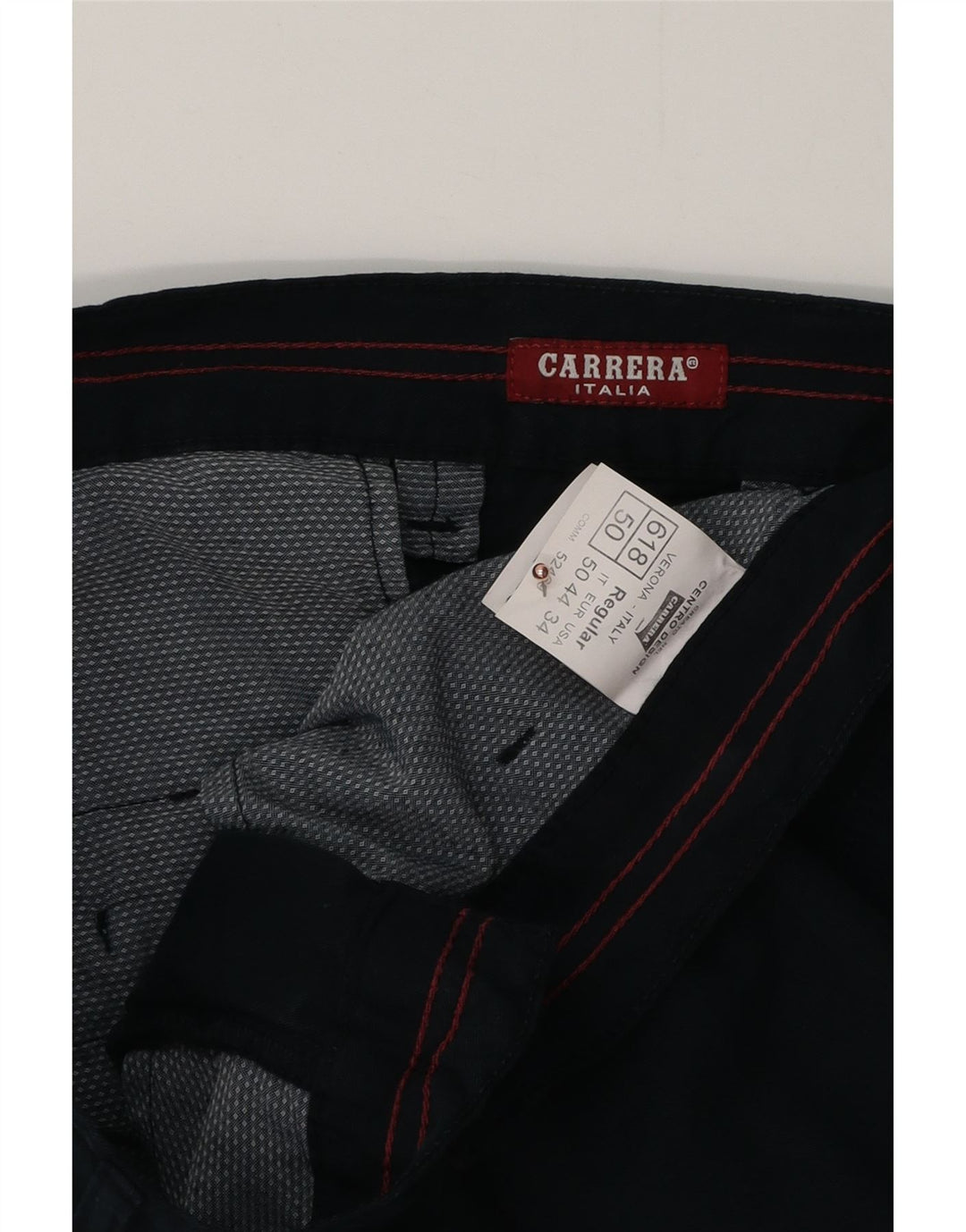 CARRERA Pantaloncini cargo da uomo 618 IT 50 Large W34 Blu Navy Cotone