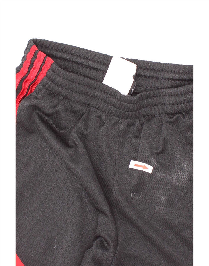 Pantaloncini sportivi Adidas da ragazzo 11-12 anni in poliestere color block nero