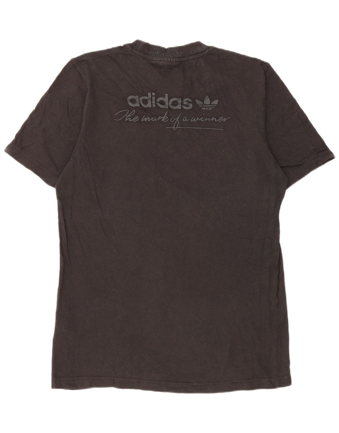 T-shirt Adidas da uomo Top Small in cotone nero