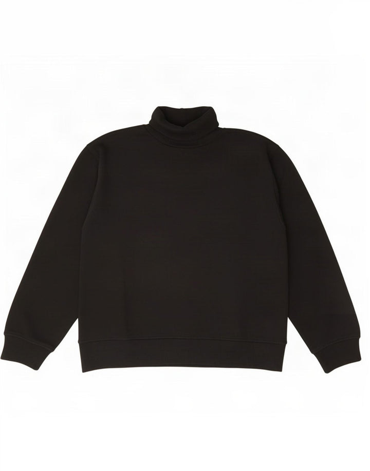 Maglione maglione collo alto da donna Zara UK 14 cotone nero medio