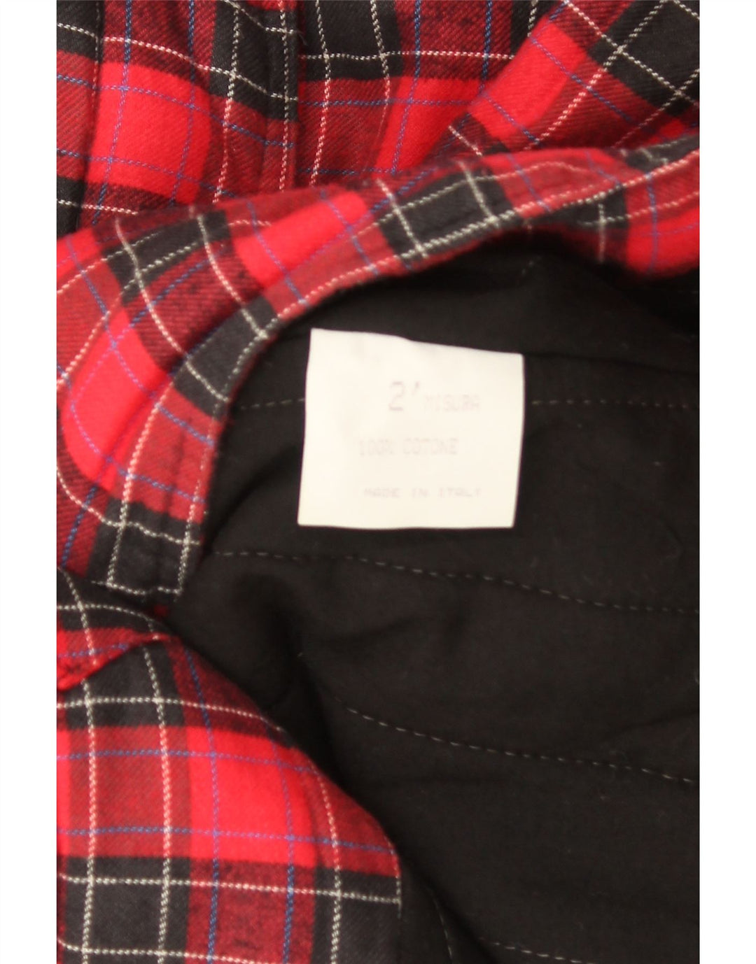Giacca a vento da donna vintage UK 14 cotone medio a quadri rossi