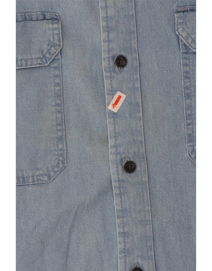 Camicia in denim da uomo Wrangler 3XL cotone blu