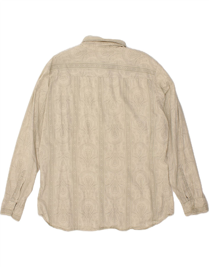 MONSOON Mens Shirt XL Grey Paisley Cotton Vintage Monsoon and Second-Hand Monsoon from Messina Hembry 