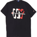 T-shirt grafica da uomo CHAMPION Top grande blu navy