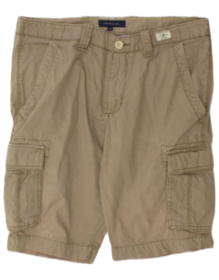 Pantaloncini cargo da uomo Tommy Hilfiger W33 grandi cotone kaki
