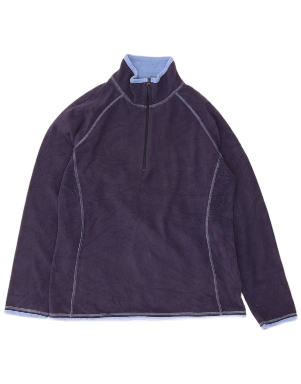 Maglione in pile da donna con collo con zip Mountain Warehouse UK 14 medio blu navy