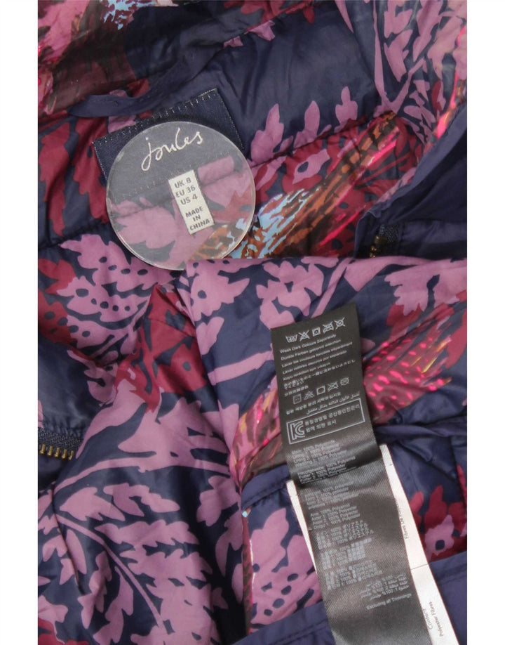 Giacca imbottita da donna Joules UK 8 Small Blu Navy in poliammide