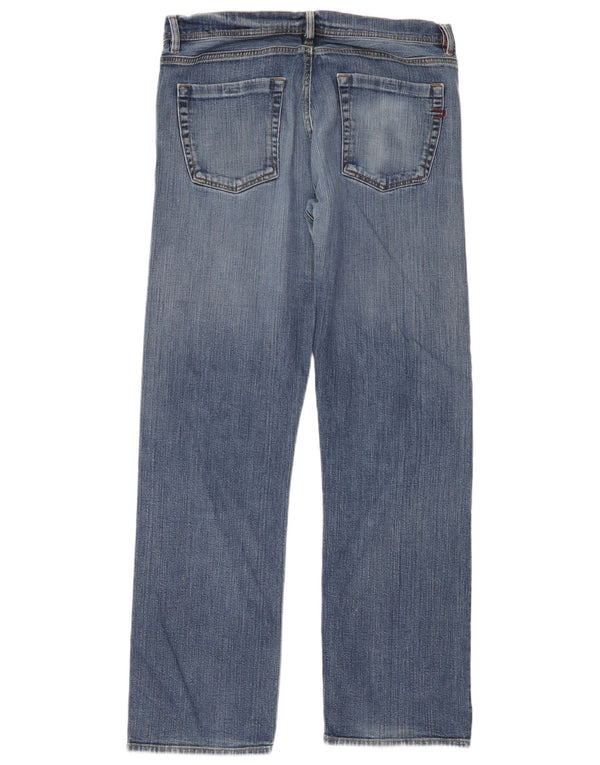Jeans dritti da uomo Diesel W36 L32 in cotone blu