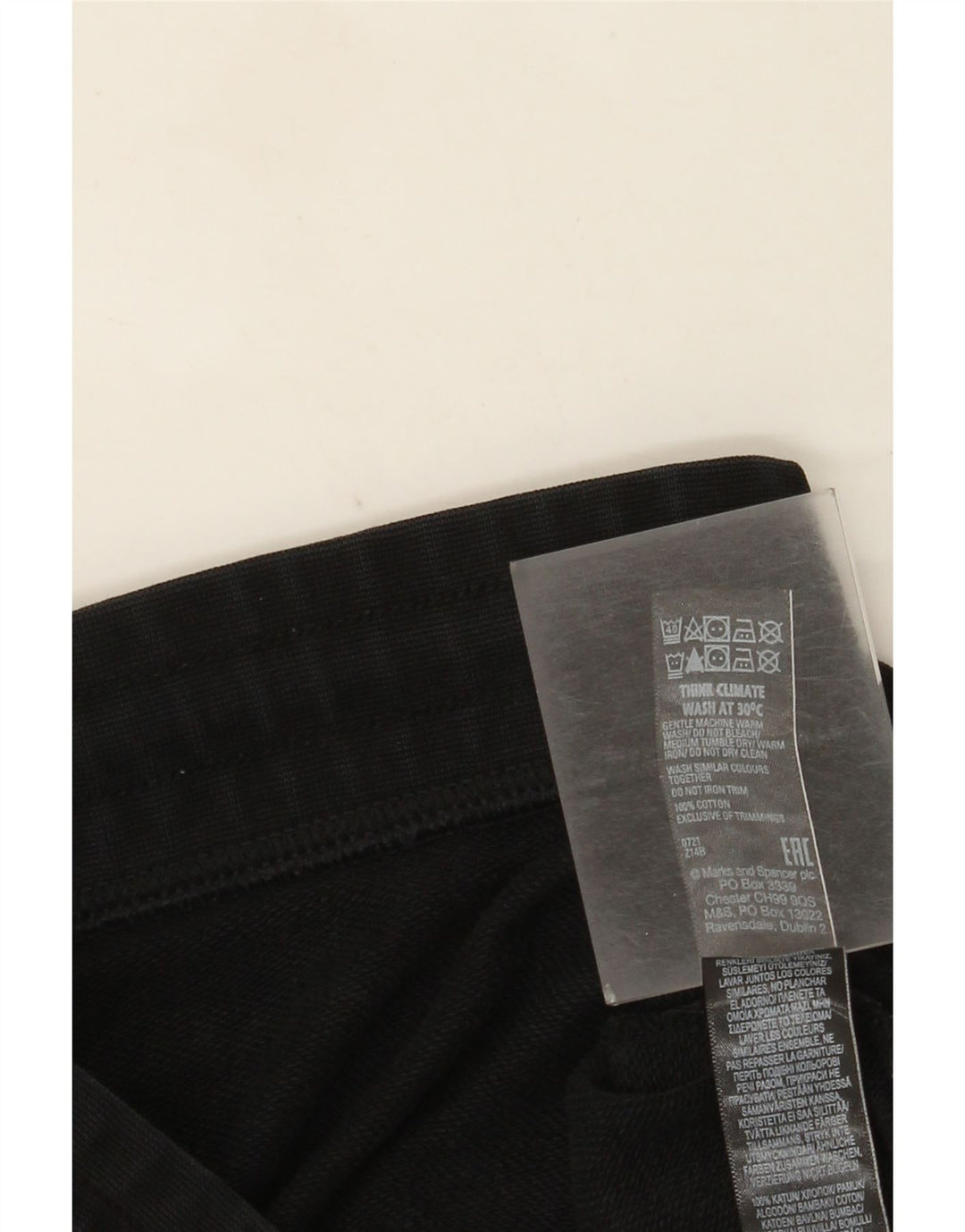 Pantaloni da tuta da uomo Marks & Spencer Joggers grandi in cotone nero