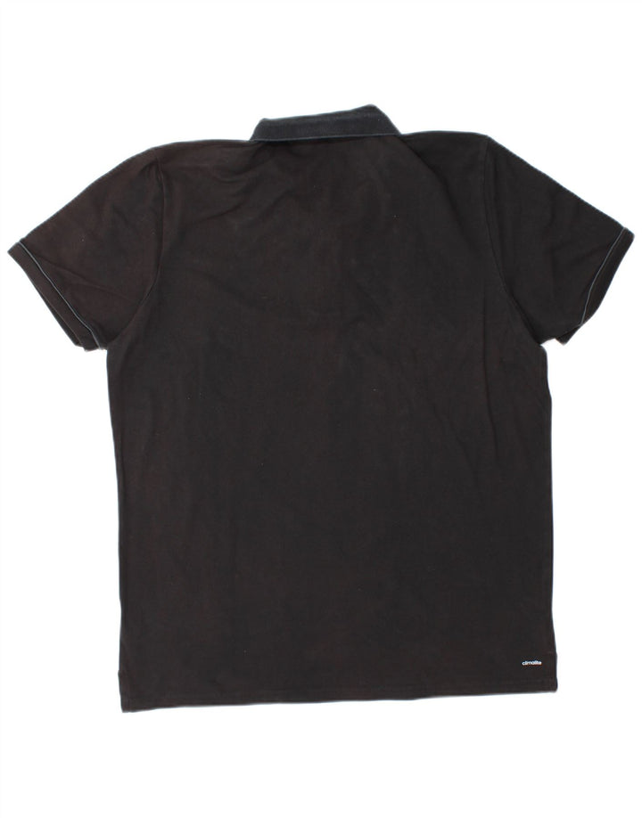 Polo ADIDAS da uomo Climalite XL in cotone nero