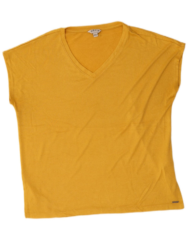 T-shirt da donna ORVIS Top UK 18 XL poliestere giallo