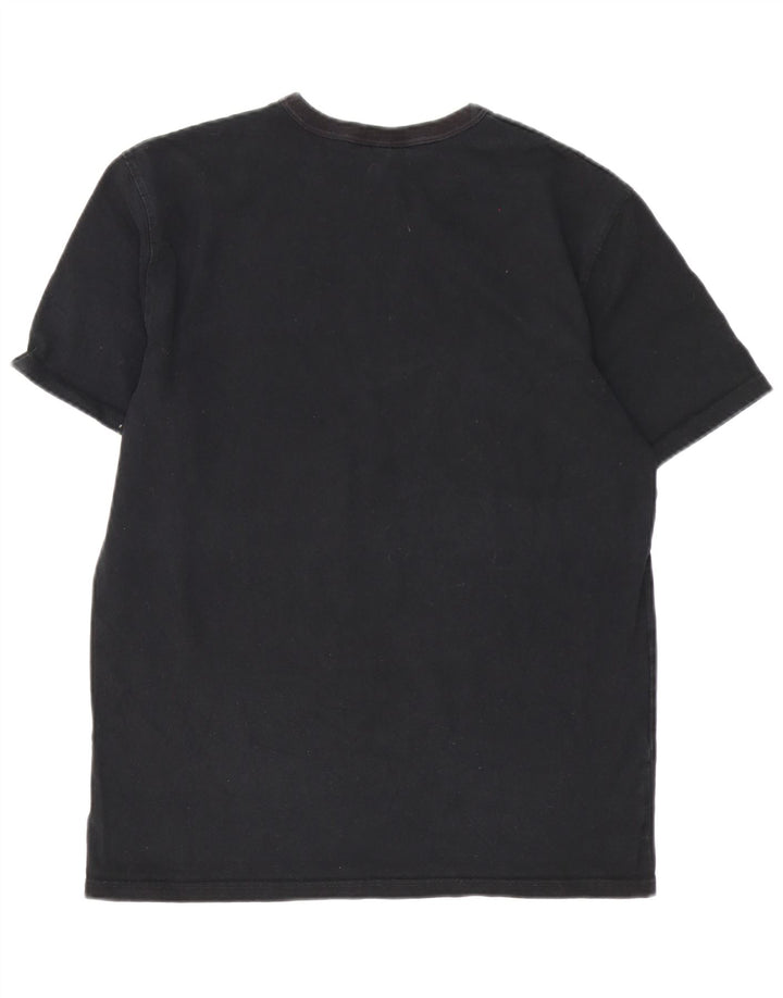 T-shirt da uomo Champion Top in cotone nero medio