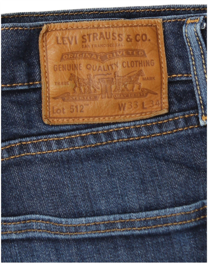 Jeans Levi's da uomo slim affusolati W33 L31 cotone blu