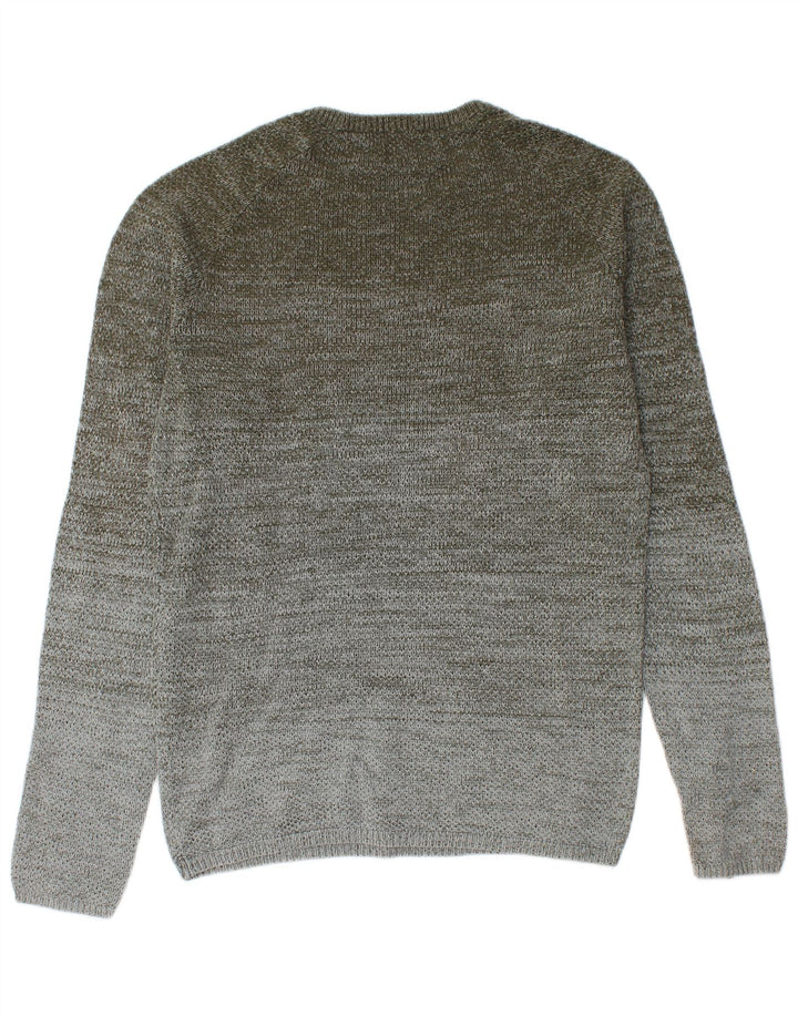 Jack & Jones Maglione girocollo da uomo in cotone color block color kaki medio