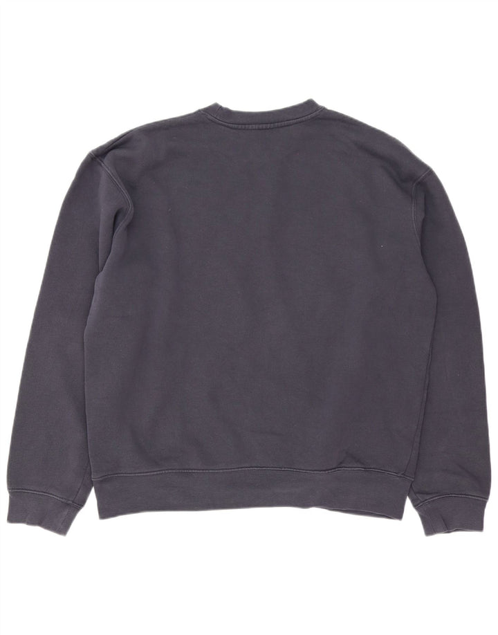 Felpa Zara da uomo in cotone medio blu navy