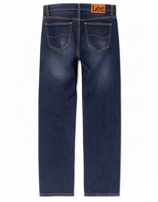 Jeans dritti da uomo Lee W29 L32 in cotone blu navy