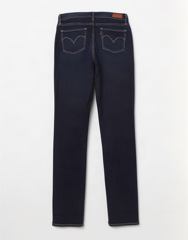Levi's Womens Slight Curve Classic Fit Slim Jeans W28 L34 Navy Blue