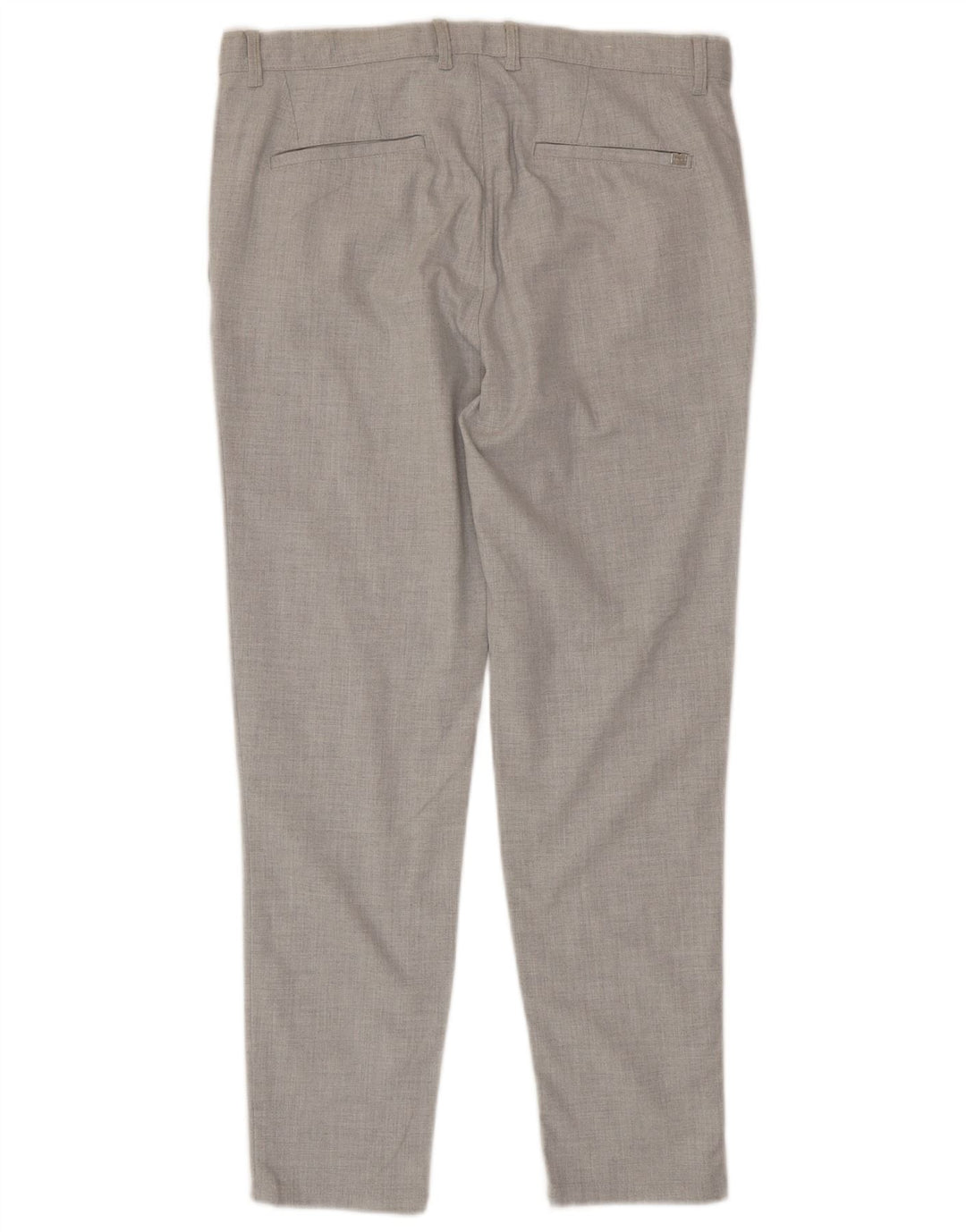 Pantaloni chino slim fit da uomo Zara EU 40 medio W31 L29 poliestere grigio