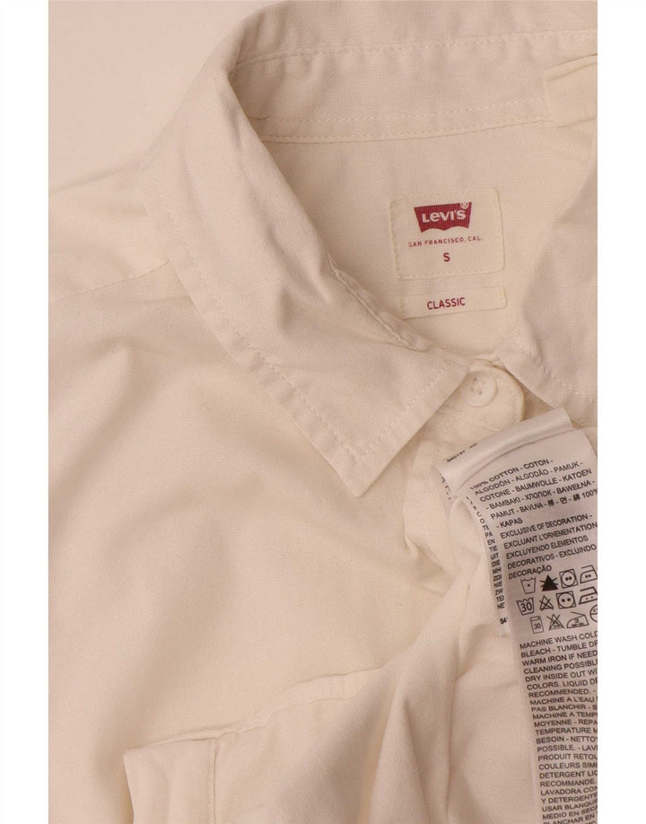 Camicia Levi's da bambino Classic Fit 14-15 anni Small in cotone bianco