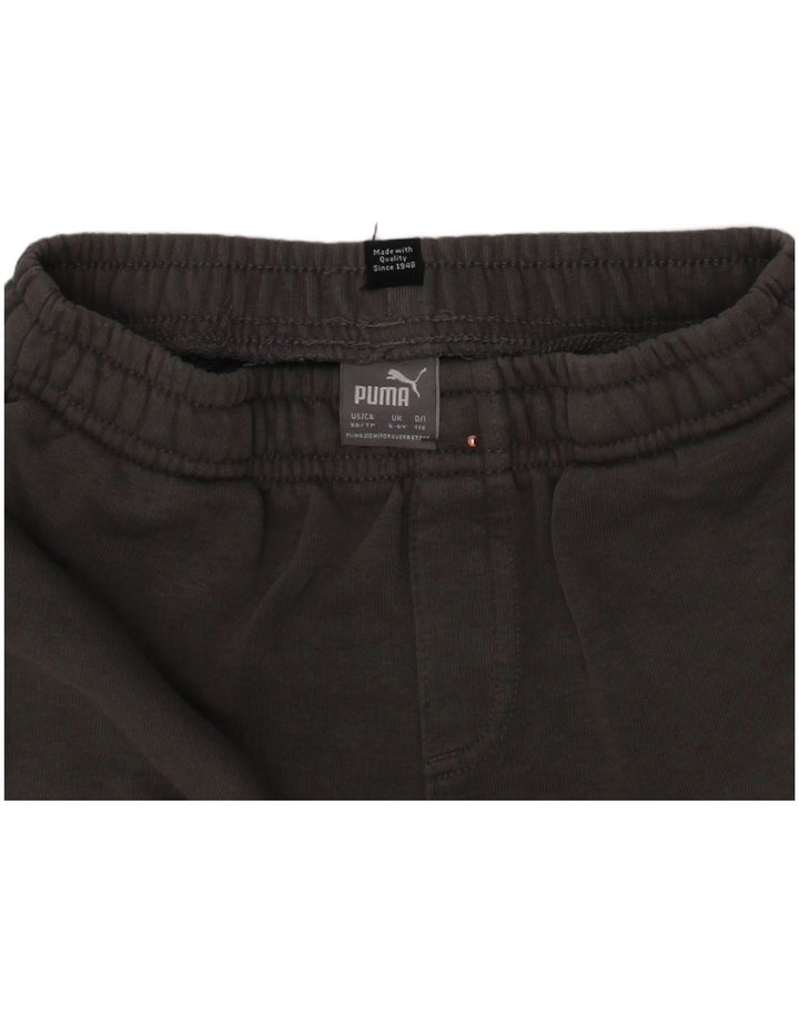PUMA Boys Graphic Sport Shorts 5-6 Years  Grey Cotton
