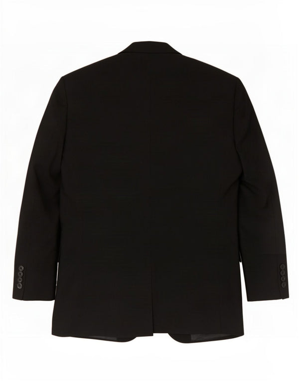 Giacca blazer a 2 bottoni da uomo Marks & Spencer UK 38 poliestere nero medio