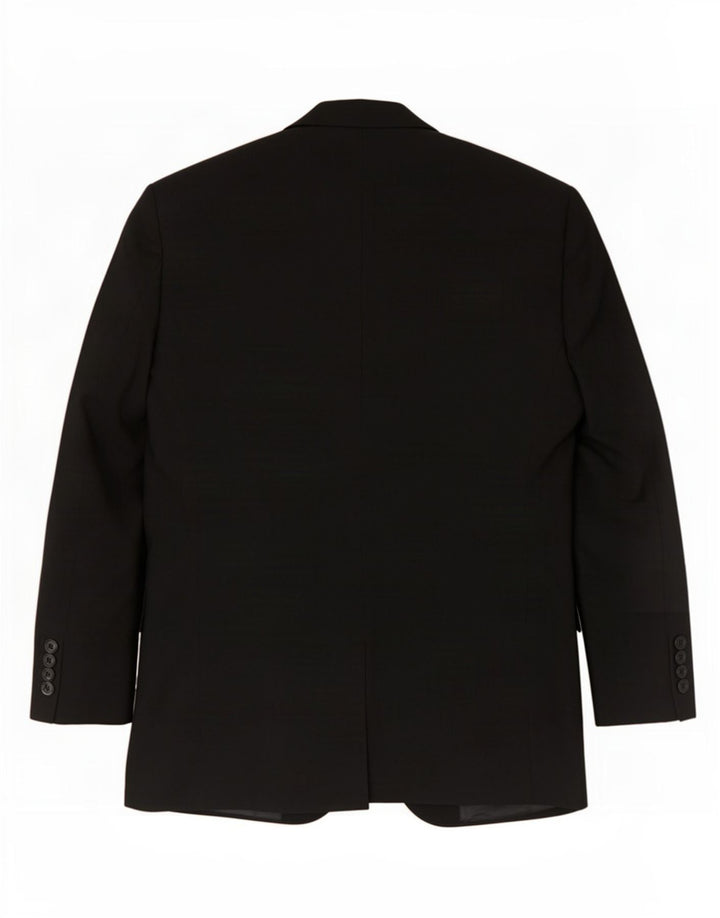 Giacca blazer a 2 bottoni da uomo Marks & Spencer UK 38 poliestere nero medio