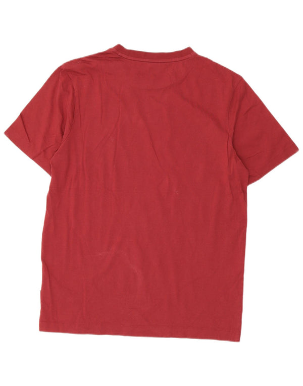 T-shirt da uomo Hugo Boss Top in cotone bordeaux medio