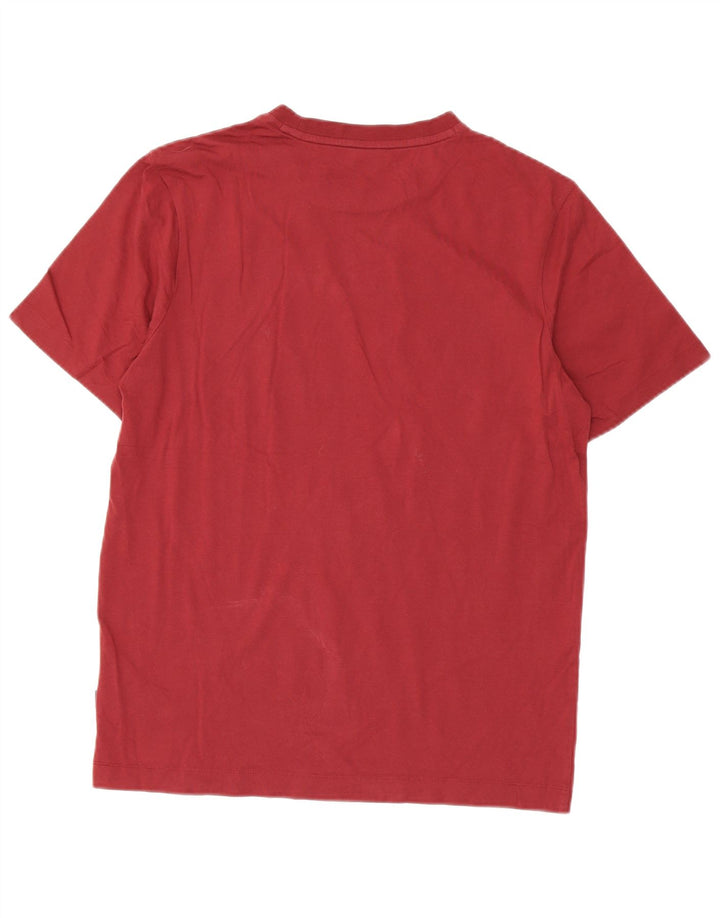 T-shirt da uomo Hugo Boss Top in cotone bordeaux medio