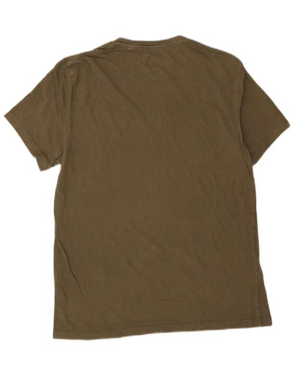 T-shirt grafica da uomo Jack Wills Top in cotone kaki medio