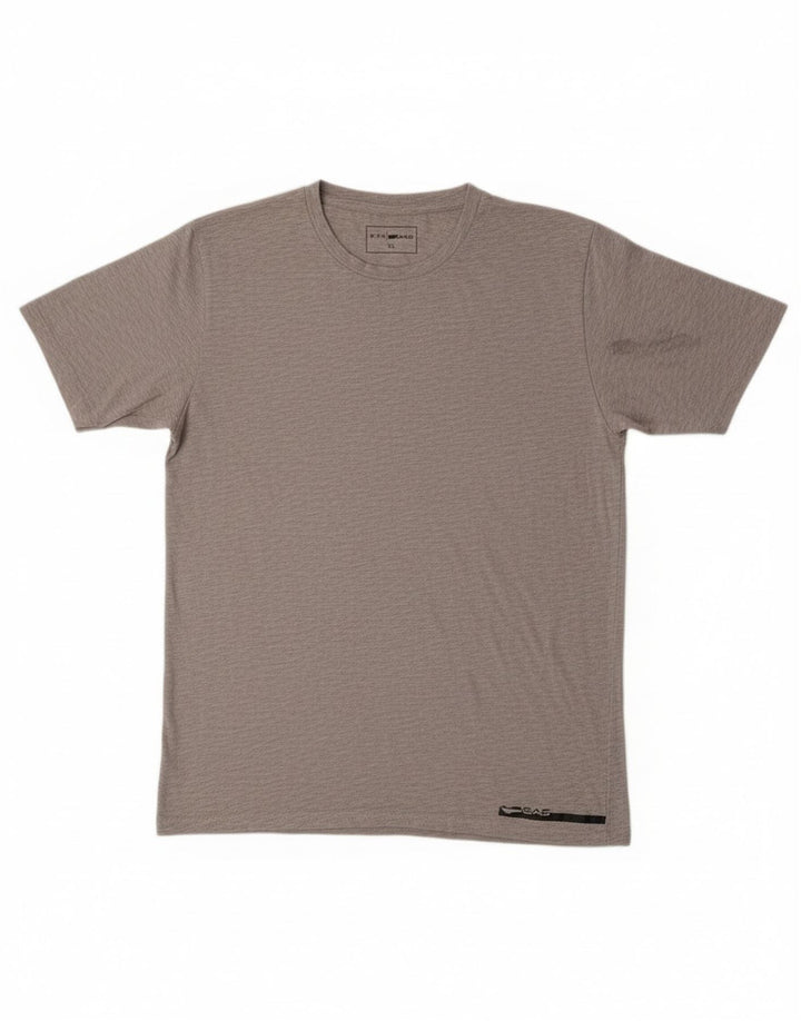 T-shirt da uomo Gas Top XL in cotone grigio