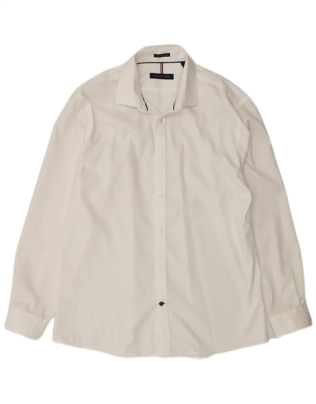 Camicia slim fit da uomo Tommy Hilfiger taglia 16 grande bianca