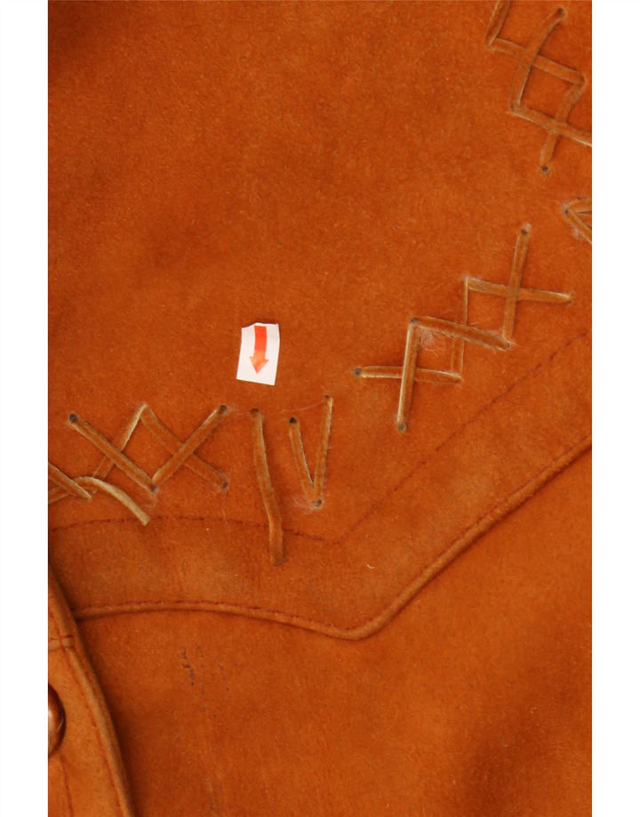 Cappotto oversize in shearling vintage da donna UK 18 XL Marrone