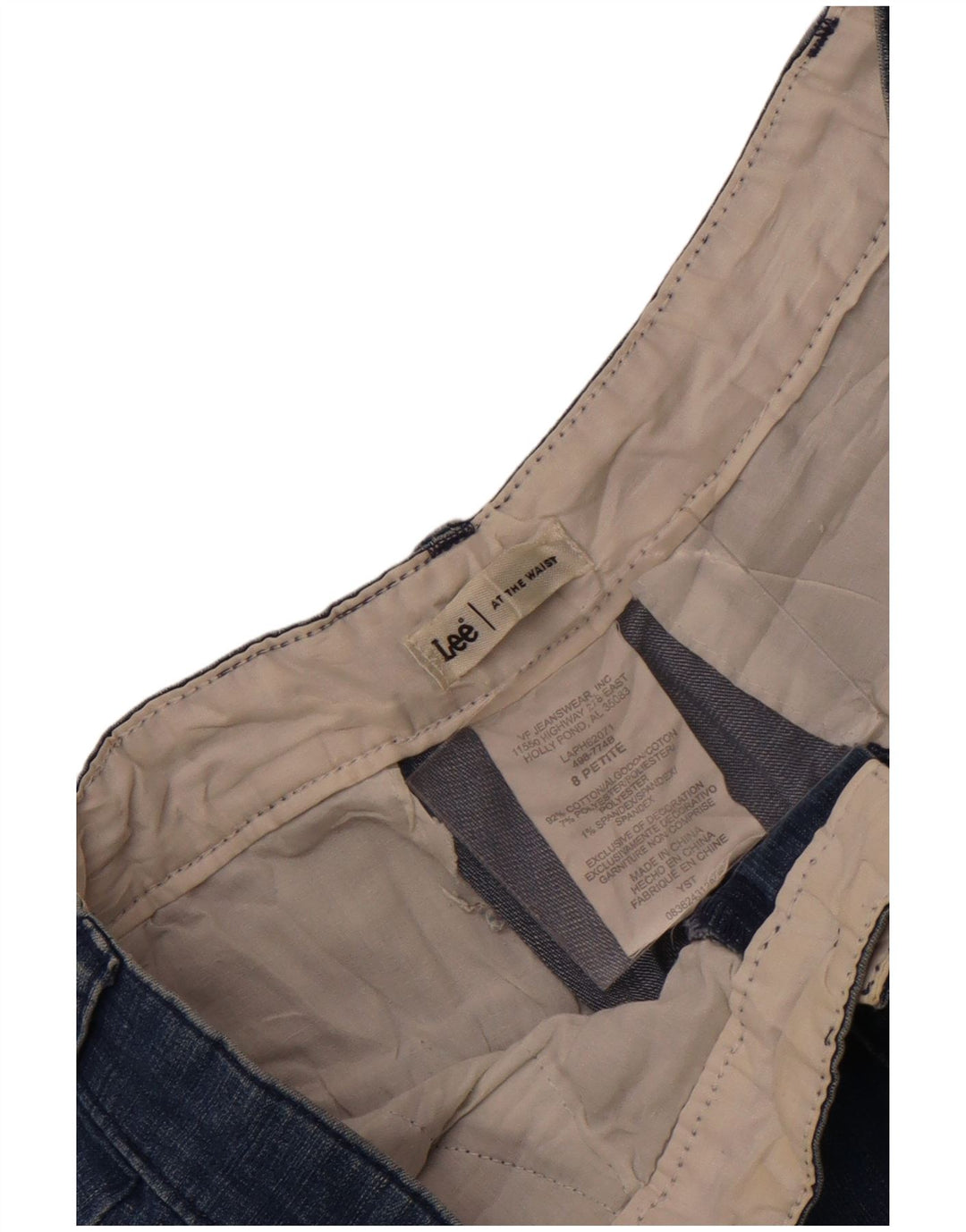 Jeans Lee Petite Capri da donna US 8 medio W30 L18 cotone blu