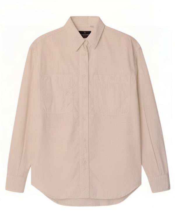 Camicia oversize da donna Trussardi UK 10 piccola bianco sporco