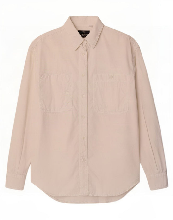 Camicia oversize da donna Trussardi UK 10 piccola bianco sporco