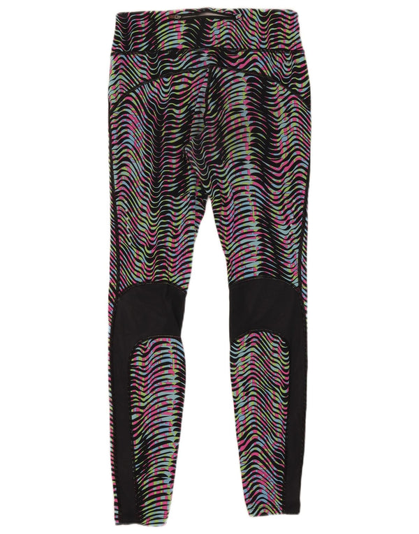 Leggings Nike Dri Fit da donna UK 12 nylon a righe multicolore medio