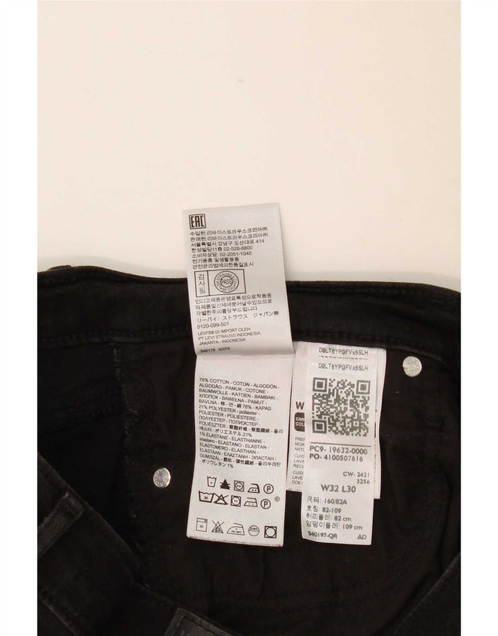 Levi's Donna 315 Shaping Bootcut Jeans W32 L30 Cotone Nero