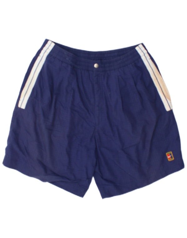 Nike Mens Chino Shorts Large W36 Navy Blue Colourblock Cotton