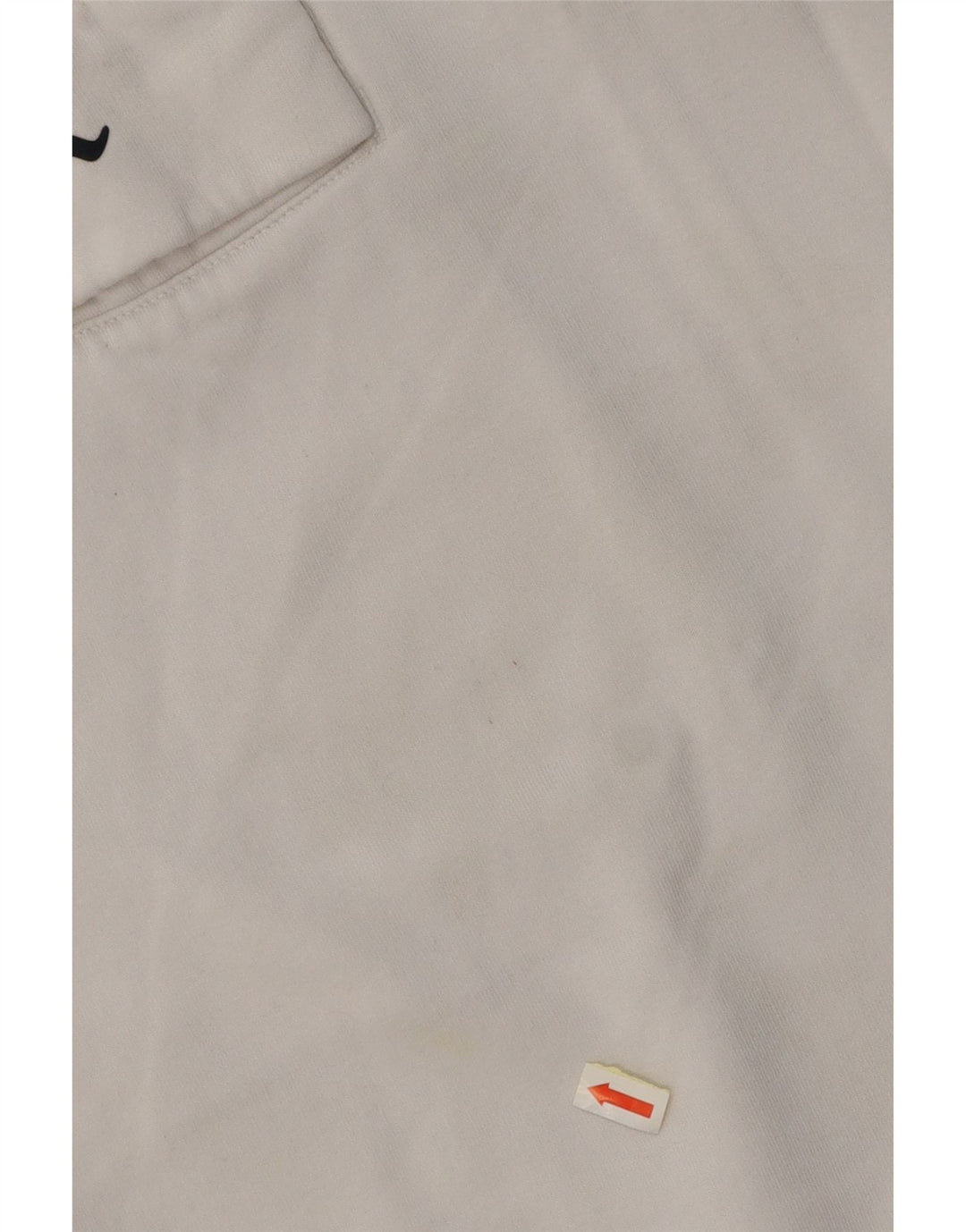 Maglione con cappuccio grafico da uomo con collo e zip CHAMPION in cotone bianco medio