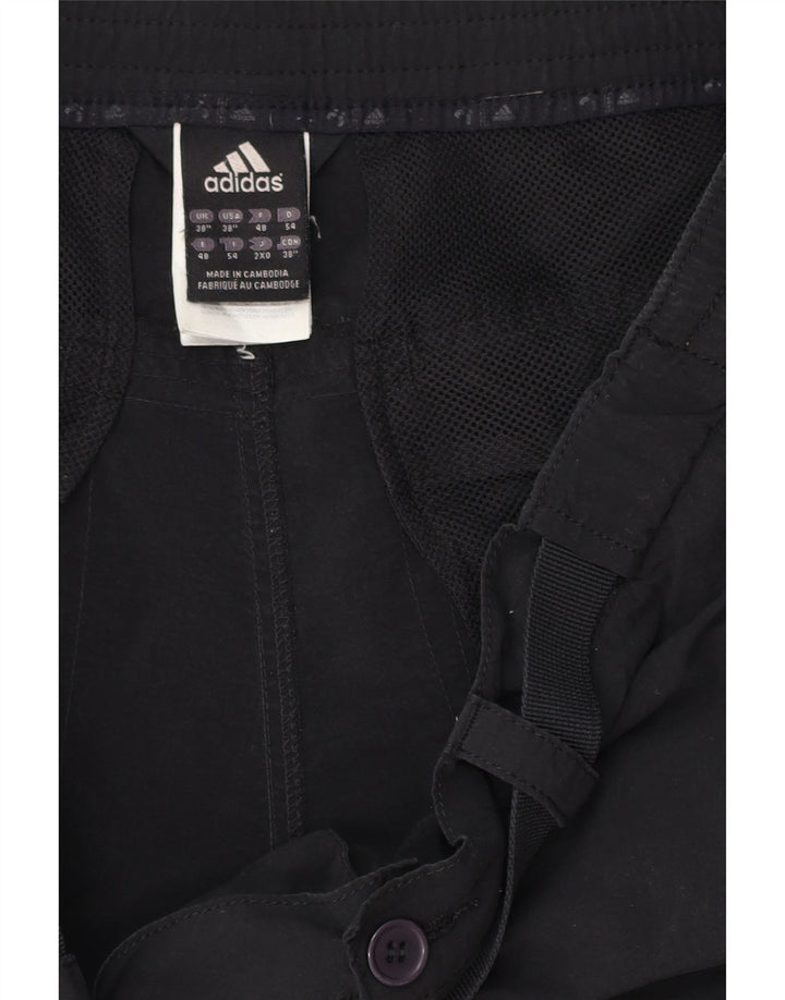 Pantaloncini chino Adidas Climalite da uomo W38 XL poliestere nero