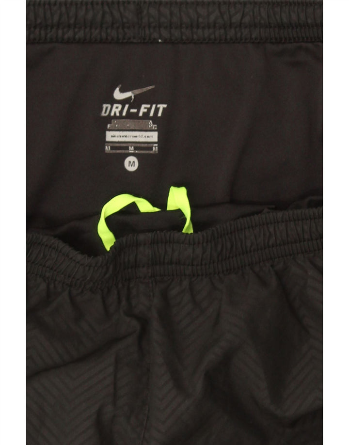Pantaloncini sportivi NIKE Dri Fit da donna UK 14 Medium Black Chevron