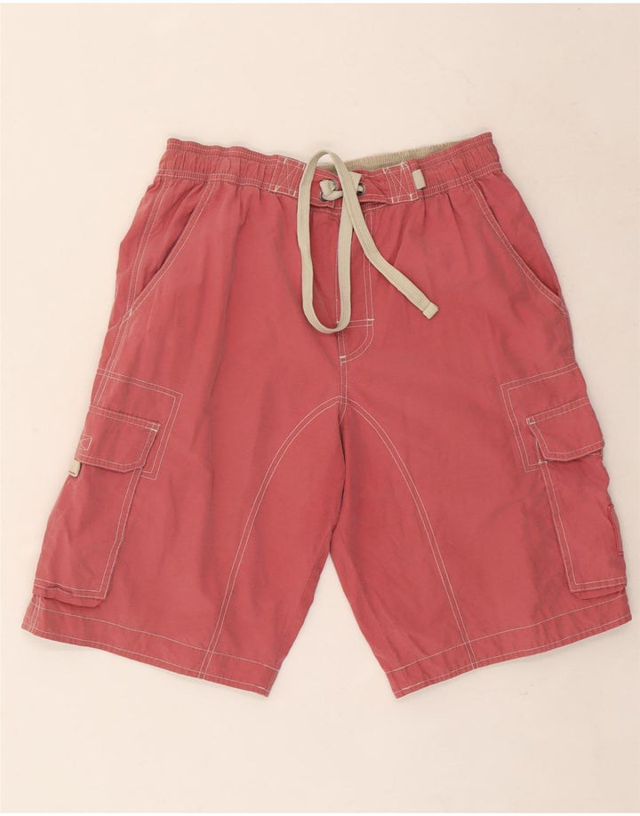 Pantaloncini da bagno da uomo Marks & Spencer rosso medio in cotone