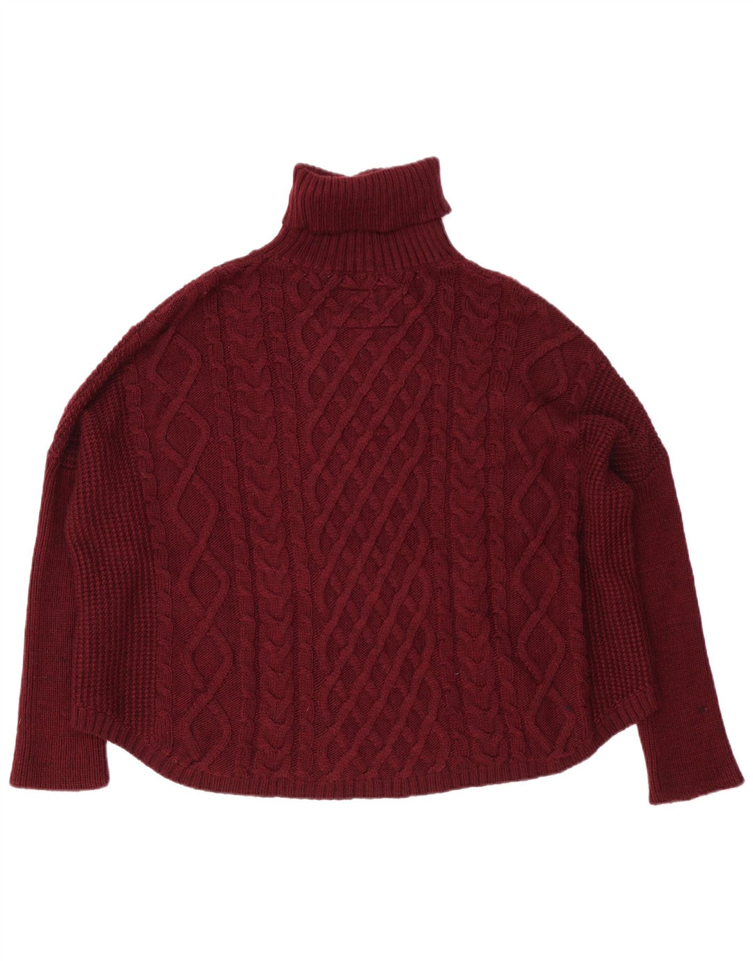 Maglione maglione da donna con collo alto Superdry UK 18 XL Acrilico marrone