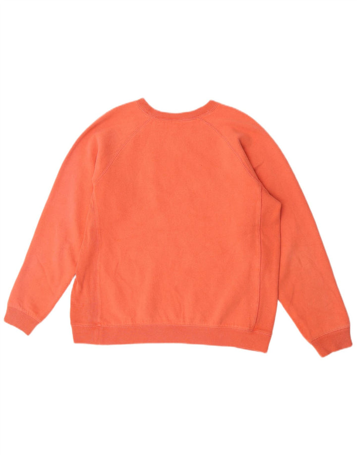 Felpa grafica da donna Izod Maglione UK 14 Cotone arancione medio