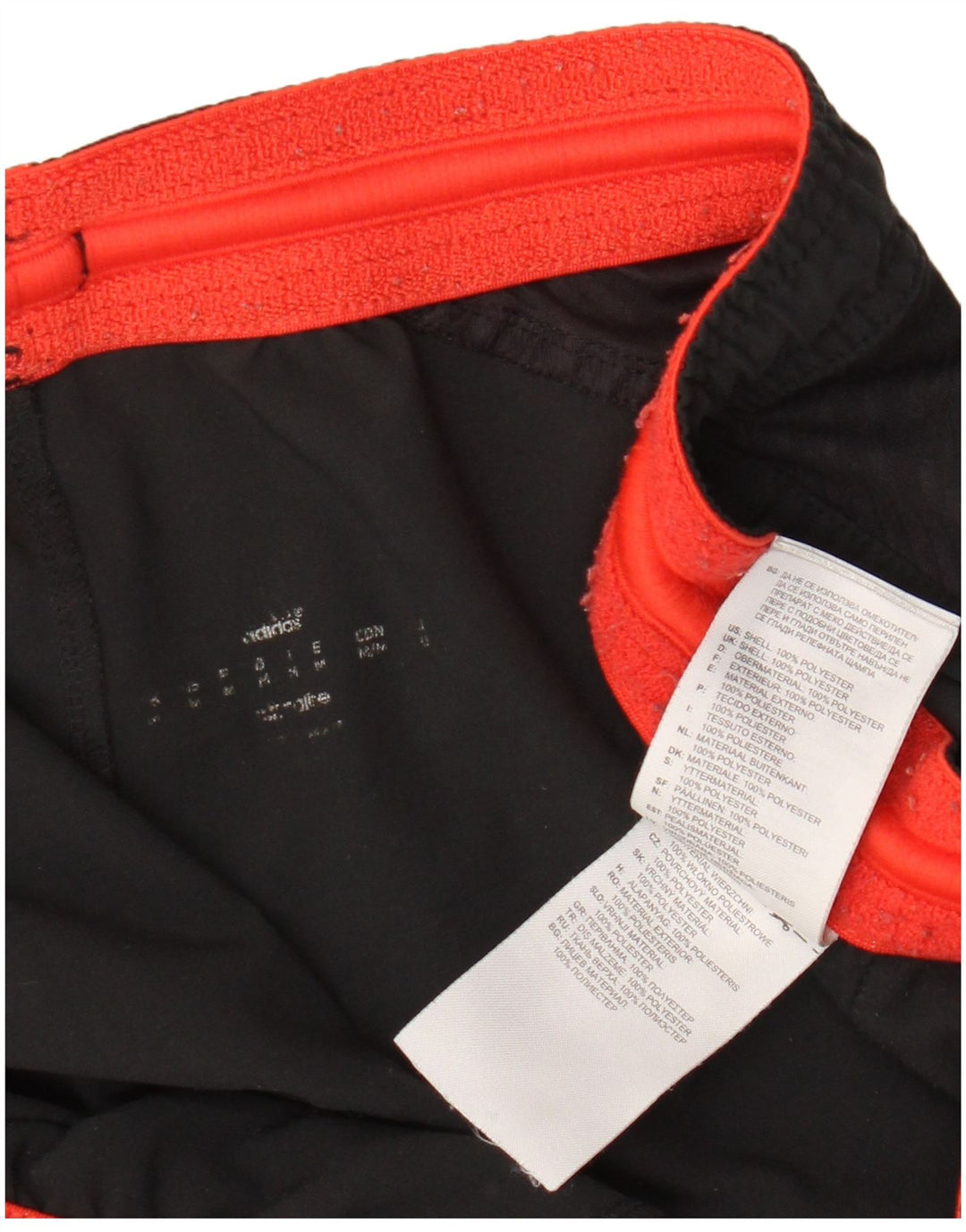 Pantaloncini sportivi Adidas Climalite da uomo medio poliestere nero